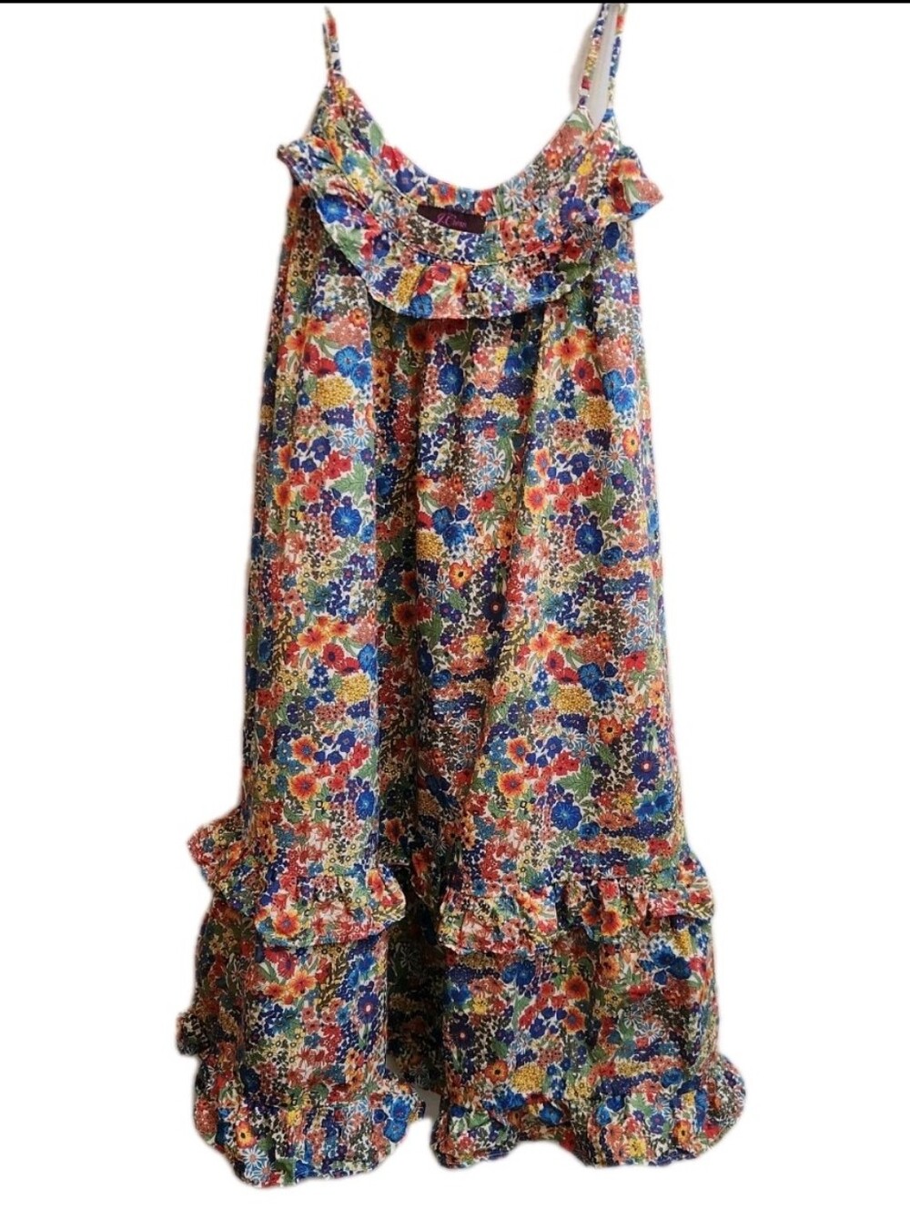 J. Crew Made With Liberty Fabric Floral Sleeveless Swing Dress Size XXS-XS